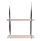 aag Plank - Staal, Paulownia, Zwart/Natuurlijk - 55x21x72 cm