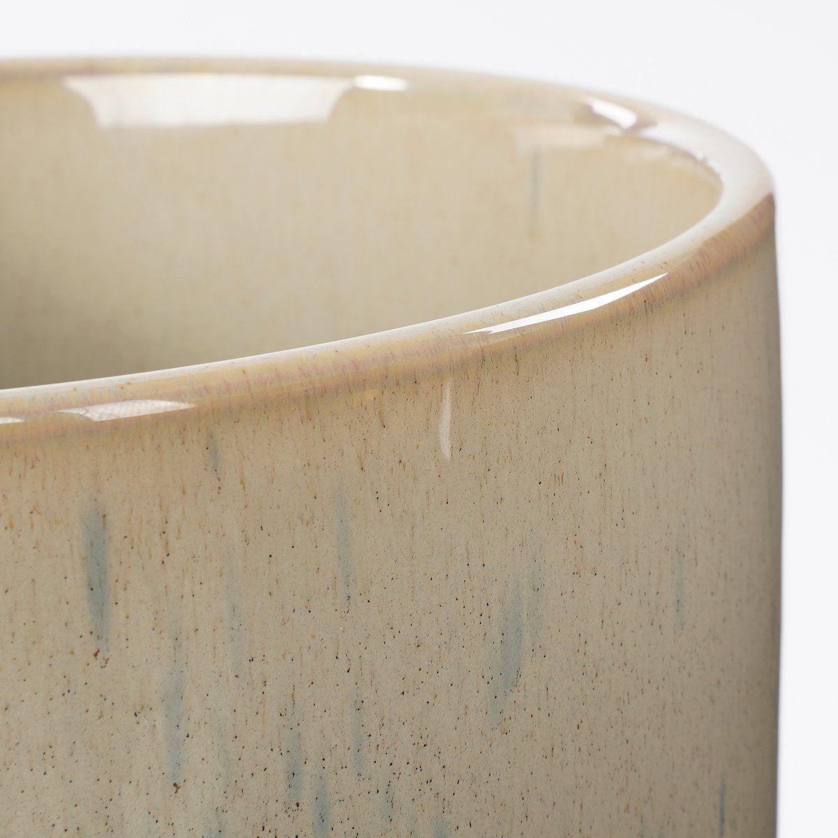 Lago Bloempot - H17 x Ø18 cm - Crème