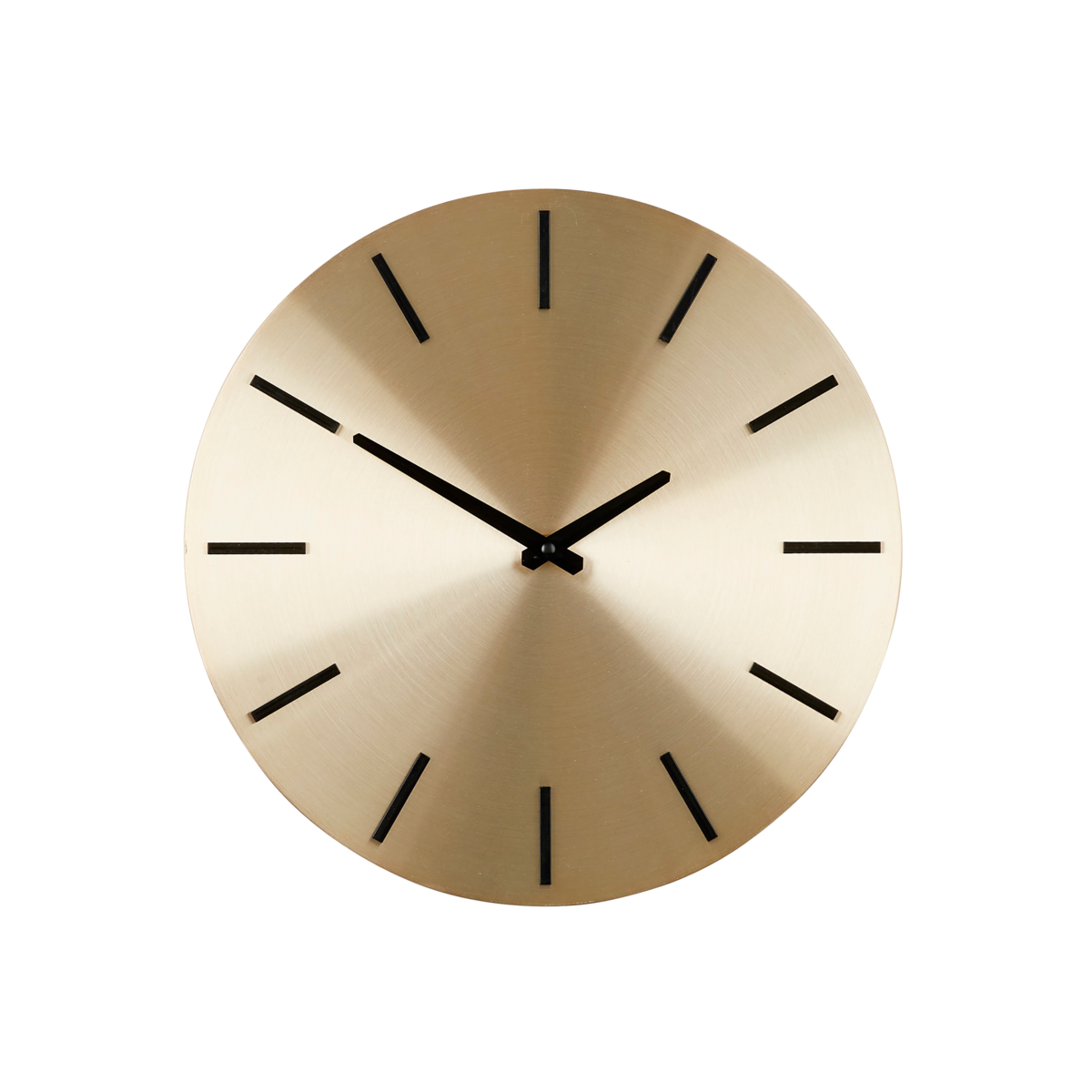 Brixen Wandklok - Ø36 cm - Goud