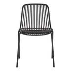 Branson Garden Chair - Zwart, stapelbaar, 55x46,5x82 cm - set van 4