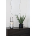 Lucena Lantaarn - Zwart, Metaal/Glas, 16x16x36 cm