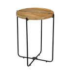 Armando Bijzettafel - H45 x Ø36 cm - FSC 100% Mangohout - Bruin