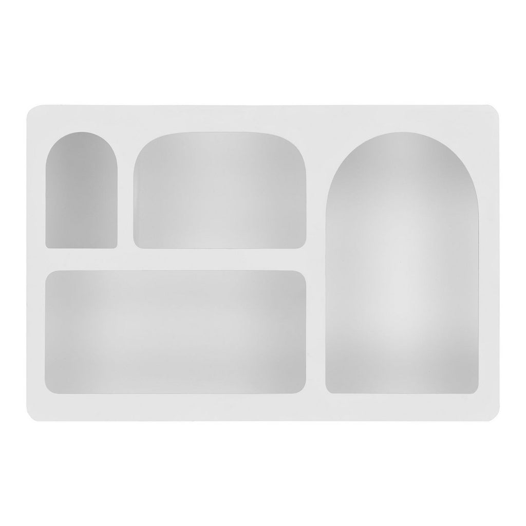 Bryne Wandplank - Wit, Geverfd hout, 40x13x60cm