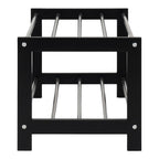 Padova Schoenenrek - Zwart, Populier/Staal, 78x34x32 cm