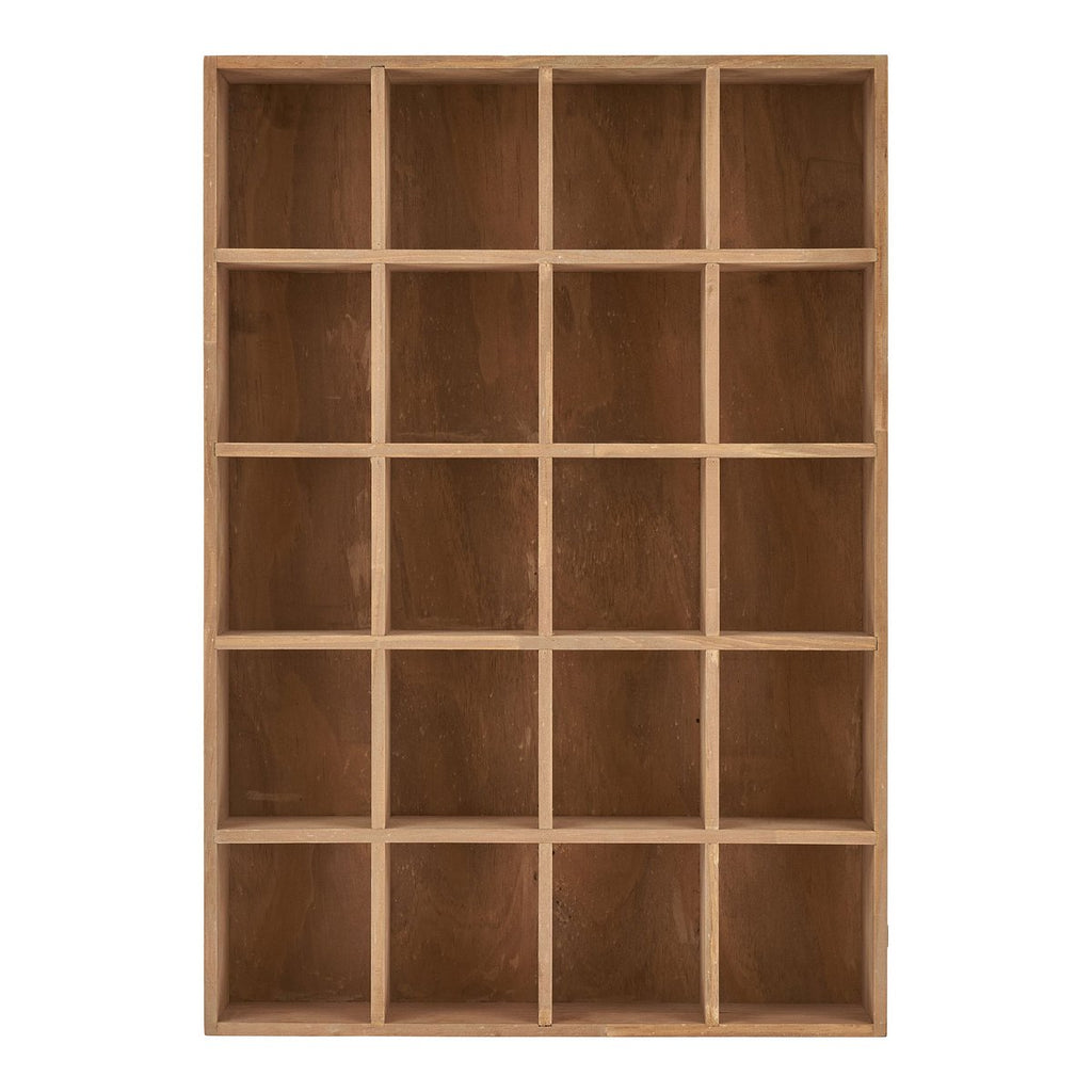 Moss Wandplank - Natuurlijk bruin, grenenhout, 44x10x63cm