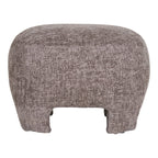 Nazare Pouf - Beige, polyester/schuim/multiplex, 53x41x38 cm