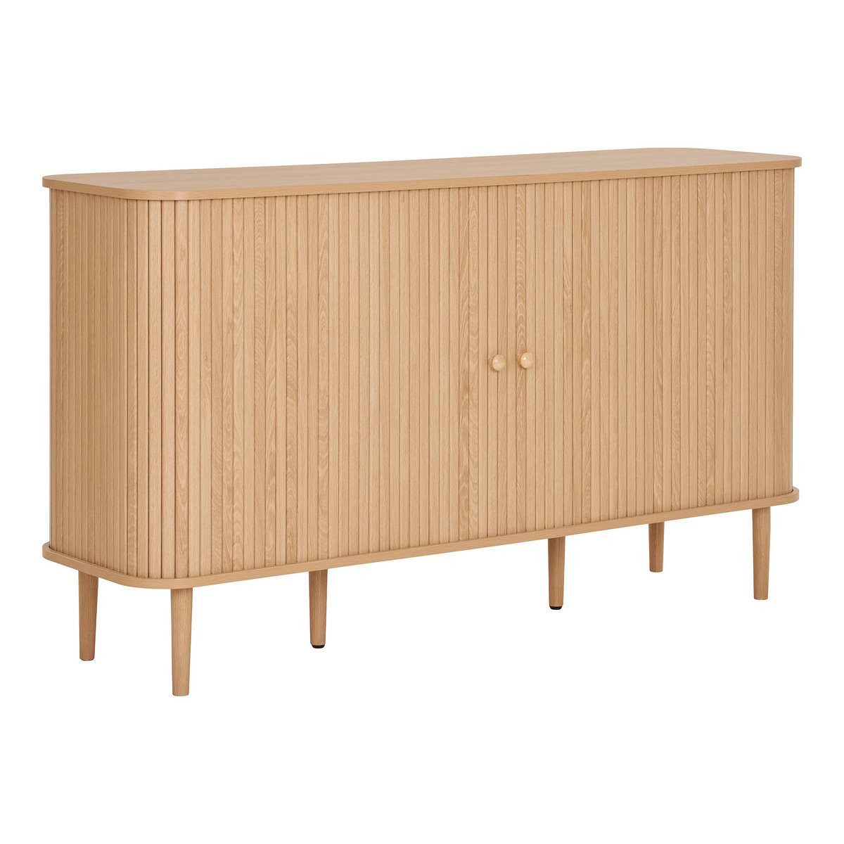 Nikko Side Board - Natural, MDF/Pine, 140x40x79 cm