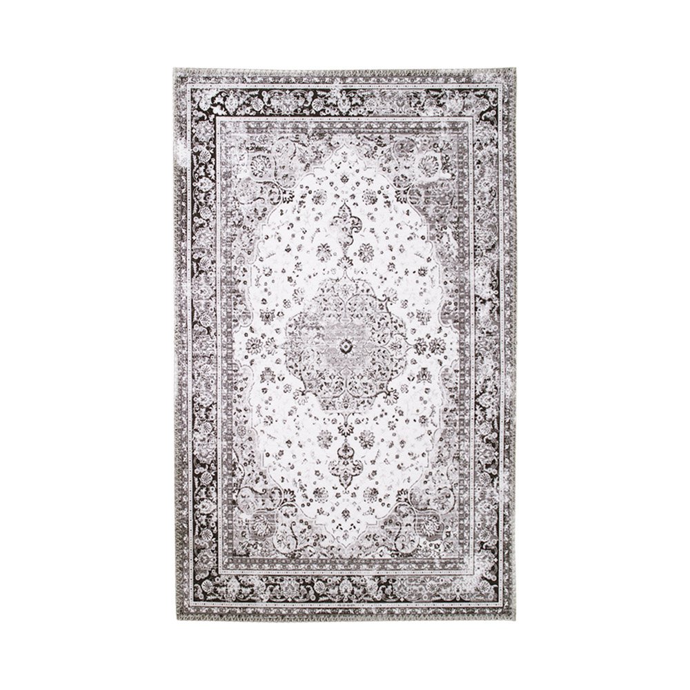 Havana Vloerkleed - Zwart/Wit, Chenille Polyester, 160x230 cm