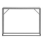 Vita Consoletafel - travertijnlook, zwart, 110x26x80cm