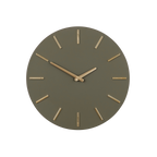 Brixen Wandklok - Ø36 cm - Donkergroen