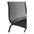 Branson Garden Chair - Zwart, stapelbaar, 55x46,5x82 cm - set van 4