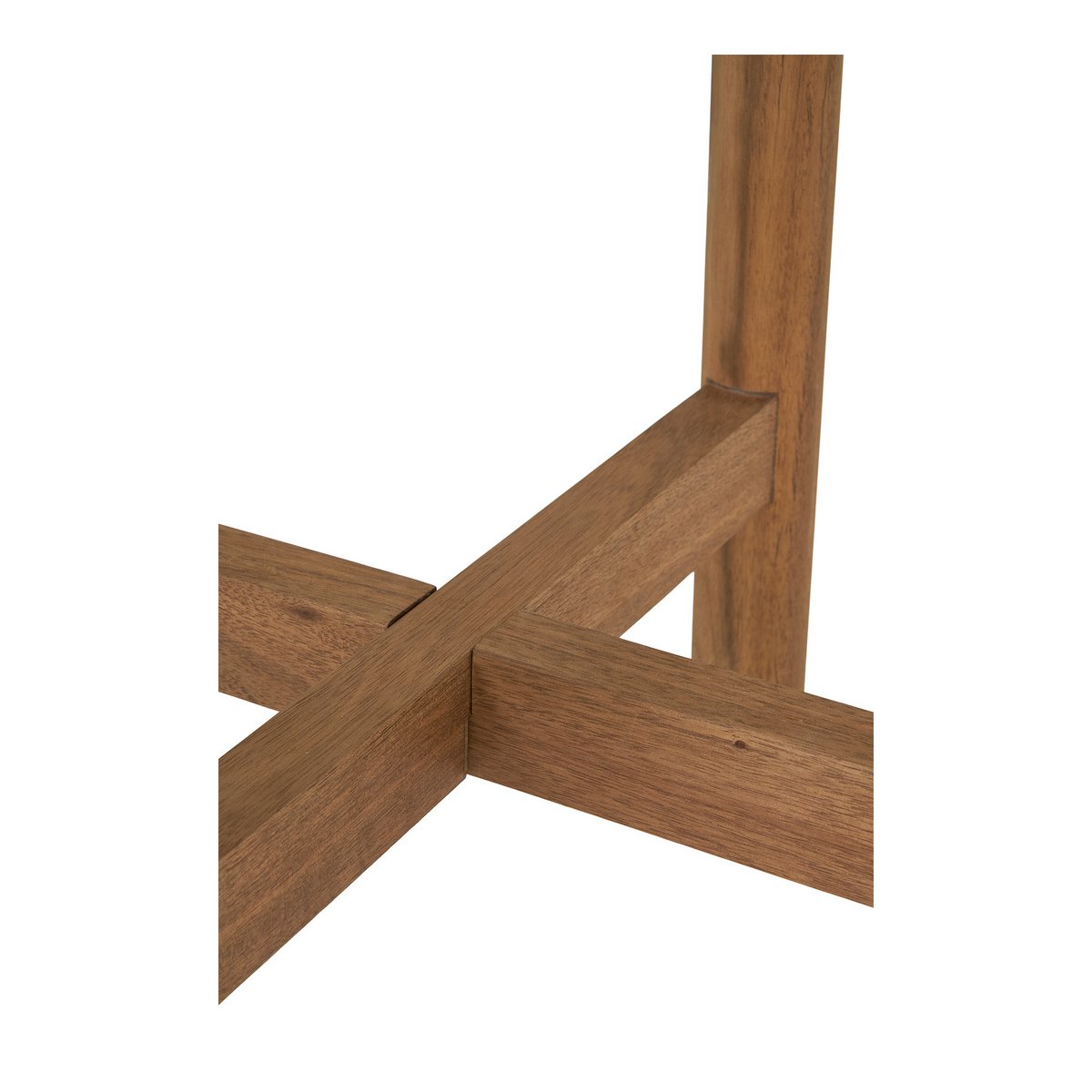 Terracina Bijzettafel - Natuurlijk/Wit, Acacia/Terrazzo, ø37x46 cm