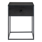 Vita Bijzettafel - zwart, staal, 40x40x55cm