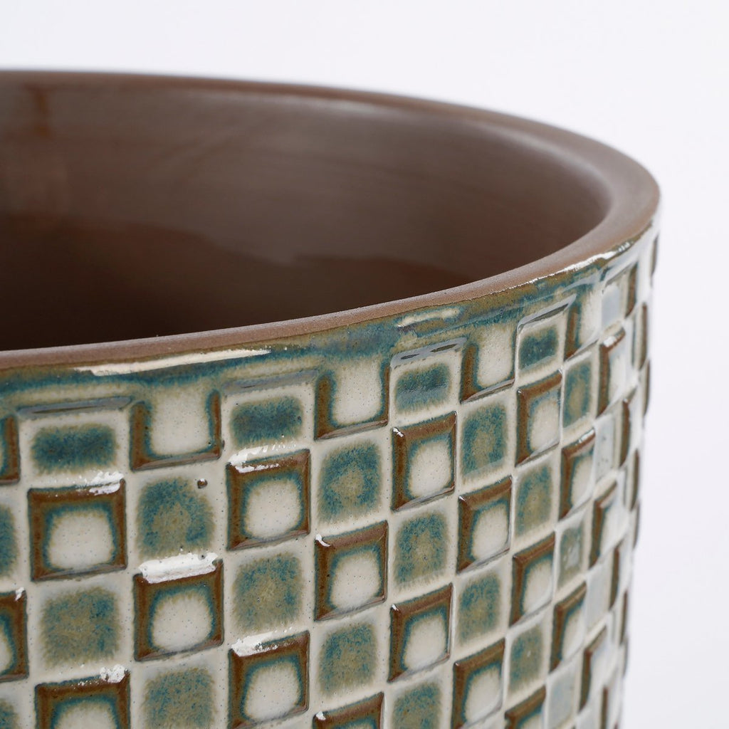 Daan Bloempot - H18 x Ø19 cm - Wit