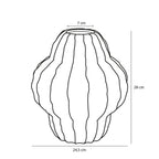 Altea Vaas - H28 x Ø25 cm - Keramiek - Goud