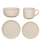 Ozzu Serviesset 4 Persoons - Steengoed - Taupe