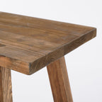 Bold Houten Bankje - L80 x B37 x H44 cm - Gerecycled Hout - Bruin