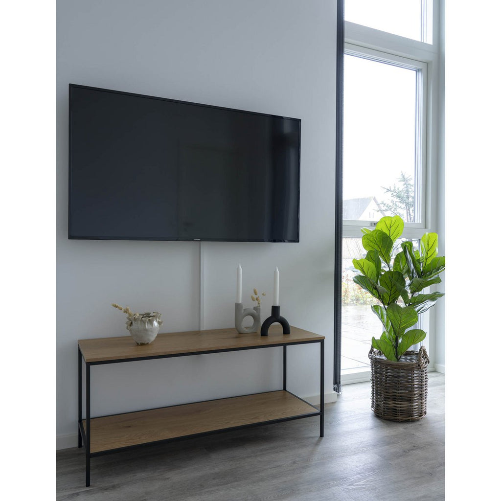 Vita TV-meubel - eikenlook, staal, 100x36x45cm