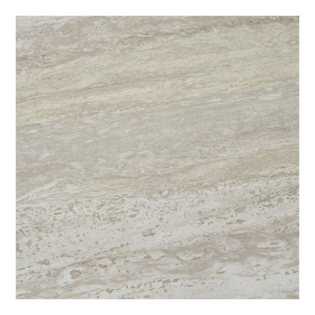 Leuven Bijzettafel - Zwart/Beige, Staal, MDF, Ø27x46cm