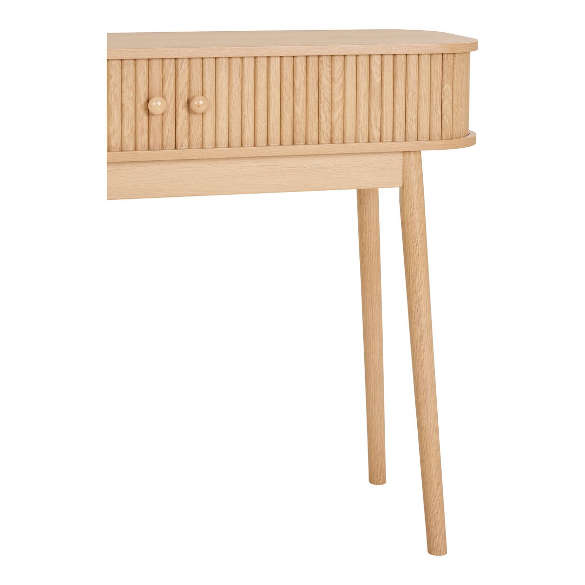 Nikko Consoletafel - Natuurlijk, MDF/Genen, 100x30x80,5 cm