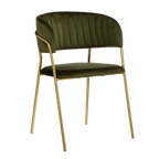 Moony Eetkamerstoel - Velvet - Donkergroen