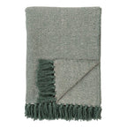 Cort Plaid - 100% Gerecycled Katoen, Groen/Wit - 130x160 cm