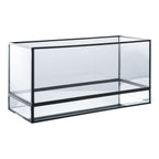 Hurricane Kaarshouder - Zwart, Glas, Metaal, 30x12x15cm