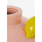 Melika Vaas - H38 x Ø35 cm - Keramiek - Lichtroze