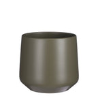 Amber Bloempot - H21 x Ø24 cm - Mat - Groen