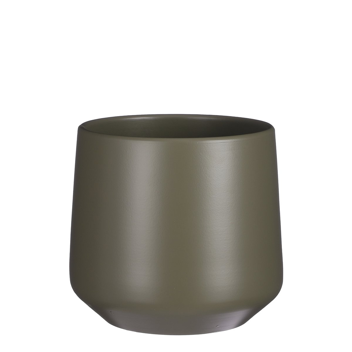 Amber Bloempot - H21 x Ø24 cm - Mat - Groen