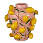 Melika Vaas - H38 x Ø35 cm - Keramiek - Lichtroze