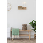 Kaarshouder - Goud/groen, helder, glas en metaal - Set van 2