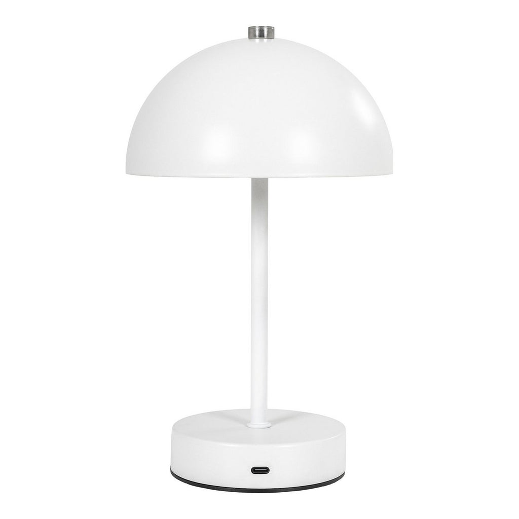 Holt LED-tafellamp - Wit, Metaal, Oplaadbaar