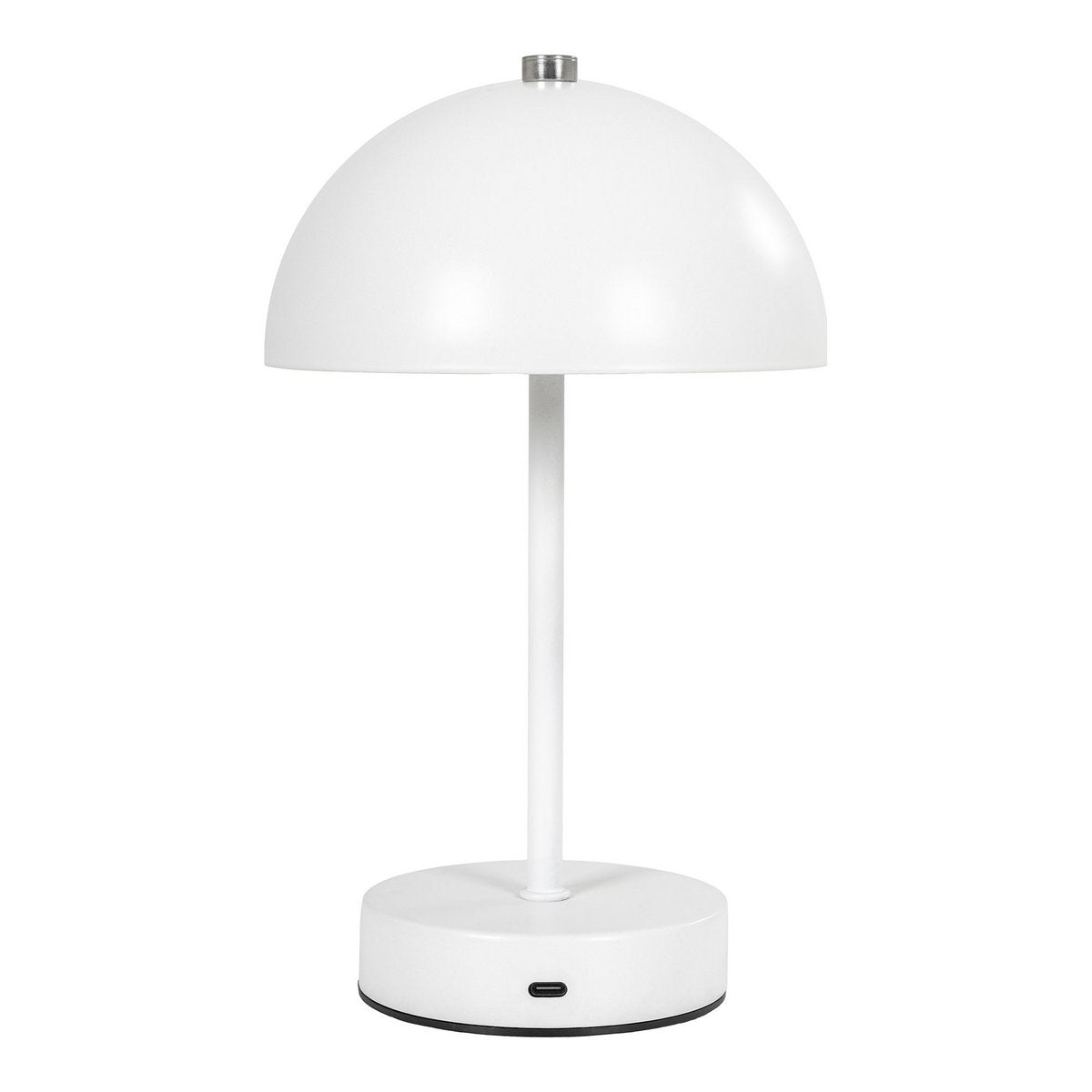 Holt LED-tafellamp - Wit, Metaal, Oplaadbaar