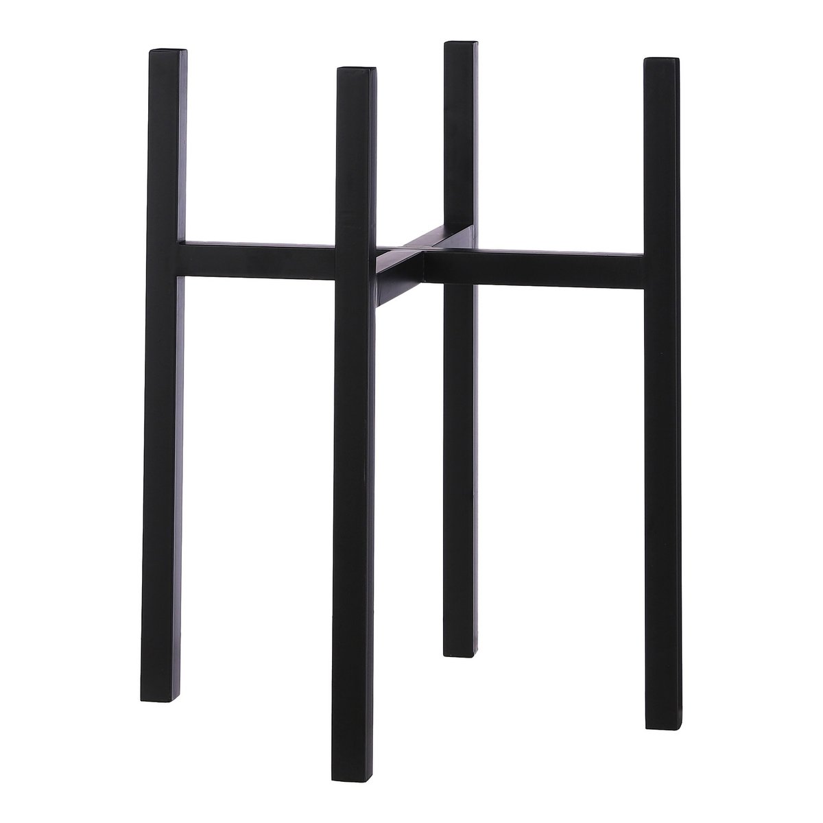 Ascot Plantenstandaard XL - L42 x B42 x H50 cm - Metaal - Zwart