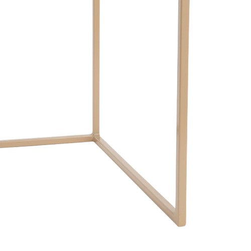 Aaron Bijzettafel voor Buiten - Set van 2 - L38 x B38 x H48 cm - Metaal - Grijs